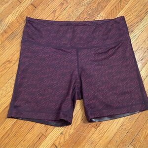 IAB MFG non slip heathered purple bike shorts